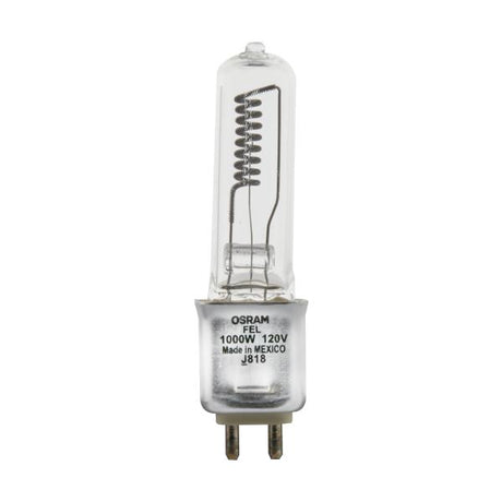 1000 Watt - Halogen - T6 - Clear - G9.5 base - 120 Volt