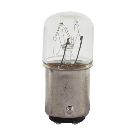 6 Watt/10 Watt miniature - T6 - Clear - Double Contact Bayonet base - 110 Volt/140 Volt