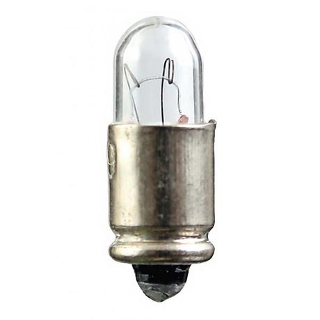 1.12 Watt - Miniature - T3-1/4 - Clear - 7000 Average rated hours - Midget Grooved base - 28 Volt