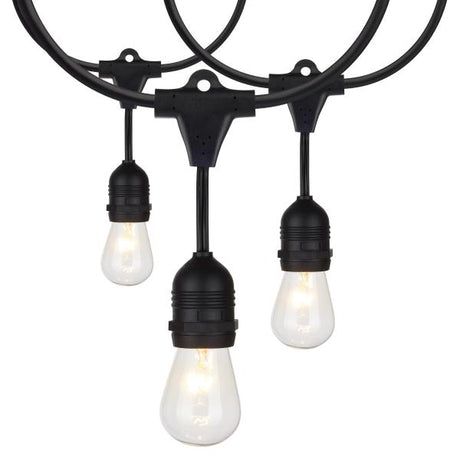 24Ft - Incandescent String Light - Includes 12-S14 bulbs - 120 Volts