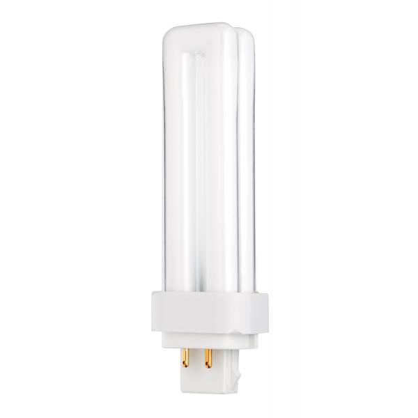 13 Watt - pin-based Compact Fluorescent - 3000K - 82 CRI - G24Q-1 (4-Pin) base