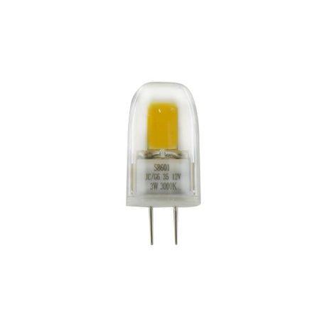 3W - JC LED - 3000K - G6.35 base - Carded - 12 Volt AC/DC - Carded