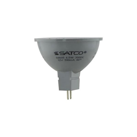 6.5 Watt - LED MR16 LED - 3000K - 40 deg. Beam Angle - GU5.3 base - 12 Volt AC/DC - Carded