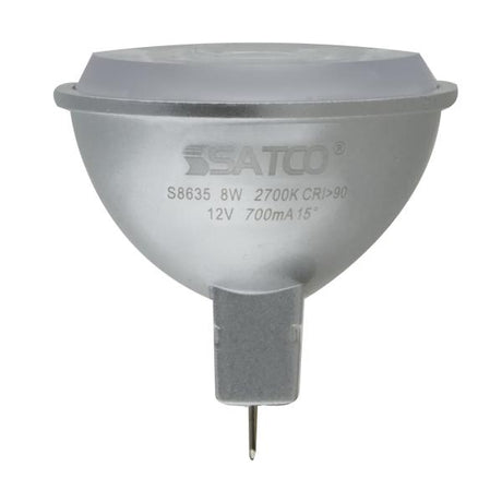 8W - LED MR16 - 2700K - 15 deg. beam spread - GU5.3 base - 12 Volt AC/DC