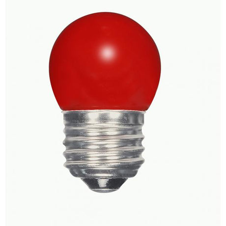 1.2 Watt LED - S11 - Ceramic Red - Medium base - 120 Volt - Carded