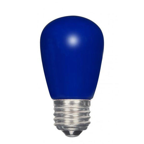 1.4 Watt LED - S14 - Ceramic Blue - Medium base - 120 Volt - Carded