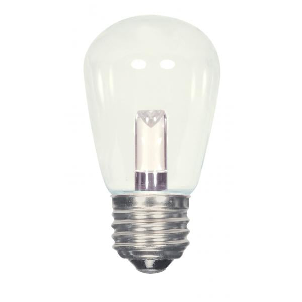 1.4 Watt LED - S14 - Clear - 2700K - Medium base - 120 Volt - Carded