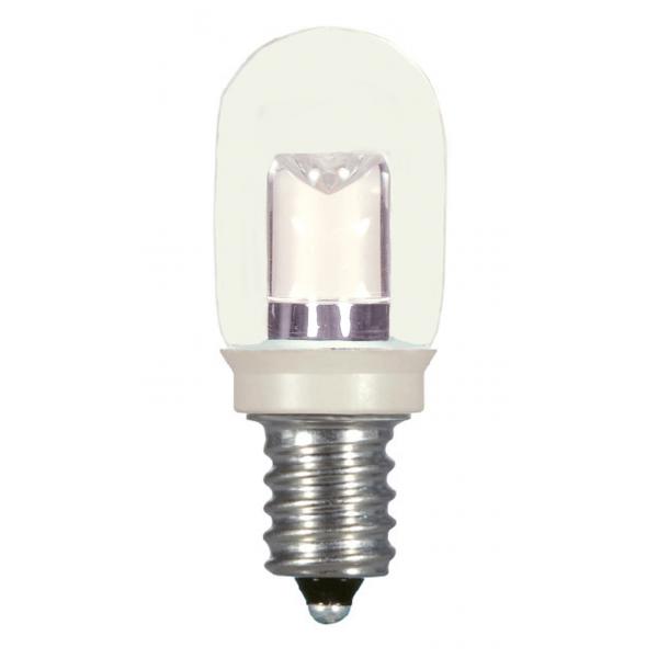 0.8 Watt LED - T6 - Clear - 2700K - Candelabra base - 120 Volt - Carded