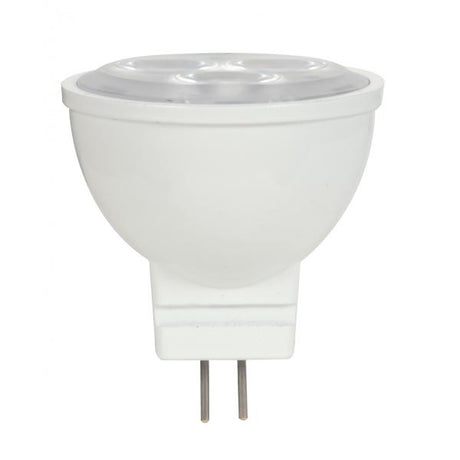 3W - LED - MR11 - 2700K - 25 deg. beam spread - 25000 Average rated hours - 210 Lumens - GU4 base - 12 Volt AC/DC