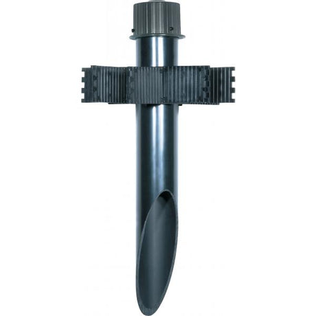 Mounting Post - 2'' Diameter - Black with black cap