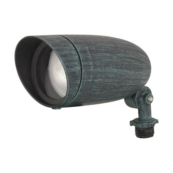 1 Light - Landscape Flood - PAR20 Flood - Antique Verdi Finish