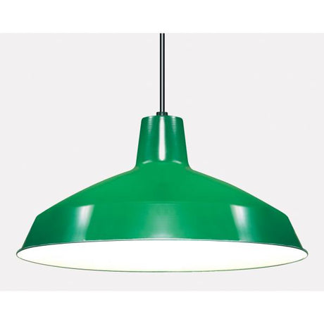 1 Light - 16" - Pendant - Warehouse Shade - Green Finish