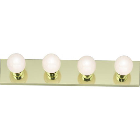 4 Light - 24" - Vanity - Strip - Polished Brass Finish