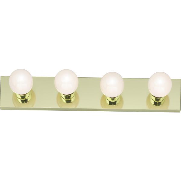 4 Light - 24" - Vanity - Strip - Polished Brass Finish
