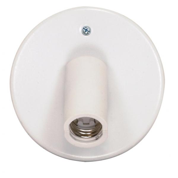 1-Light Ceiling Swivel Fixture - Carded - White Finish