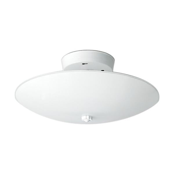 2 Light - 12" - Ceiling Fixture - White Round - White Finish