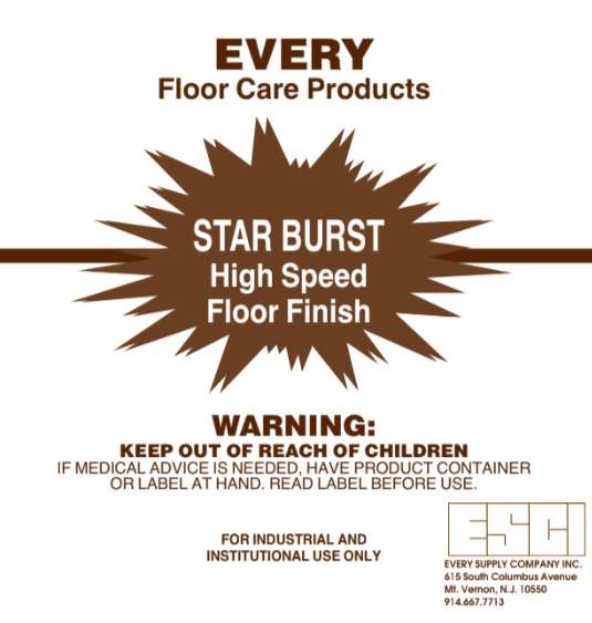 Star Burst High Speed Floor Finish