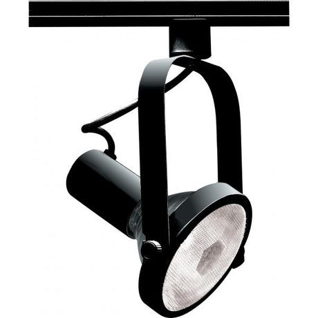 1 Light - PAR38 - Track Head - Gimbal Ring - Black Finish