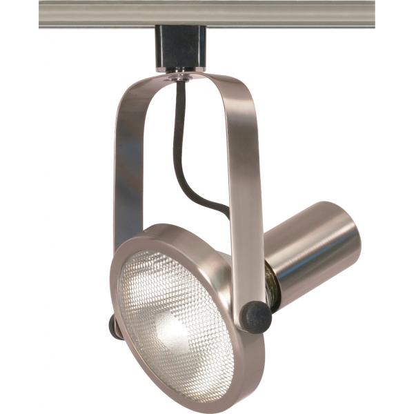 1 Light - PAR38 - Track Head - Gimbal Ring - Brushed Nickel Finish