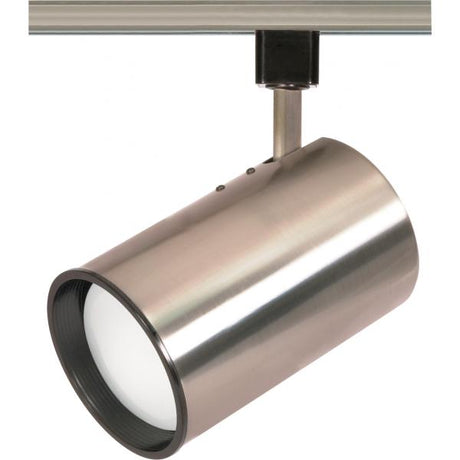 1 Light - R30 - Track Head - Straight Cylinder - Brushed Nickel Finish