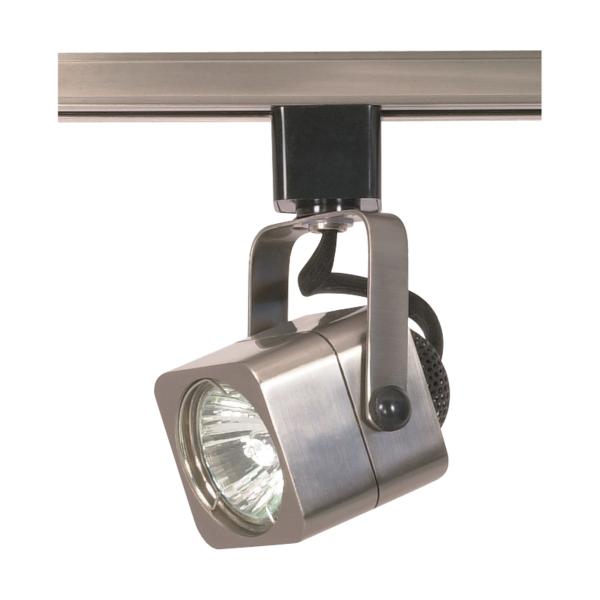 1 Light - MR16 - 120V Track Head - Square - Brushed Nickel Finish