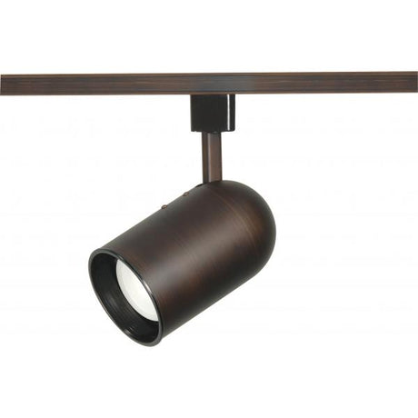 1 Light - R20 - Track Head - Bullet Cylinder - Russet Bronze Finish