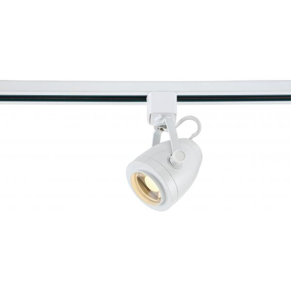 1 Light - LED - 12W Track Head - Pinch Back - White - 24 Deg. Beam