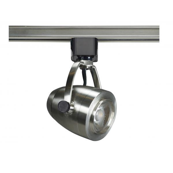 1 Light - LED - 12W Track Head - Pinch back shape - Brushed Nickel - 36 Deg. Beam