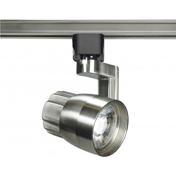 1 Light - LED - 12W Track Head - Angle arm - Brushed Nickel - 24 Deg. Beam