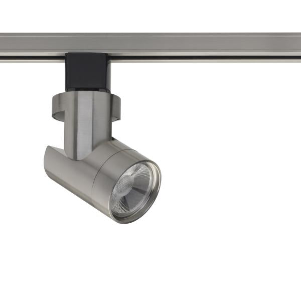 1 Light - LED - 12W Track Head - Barrel - Brushed Nickel - 24 Deg. Beam