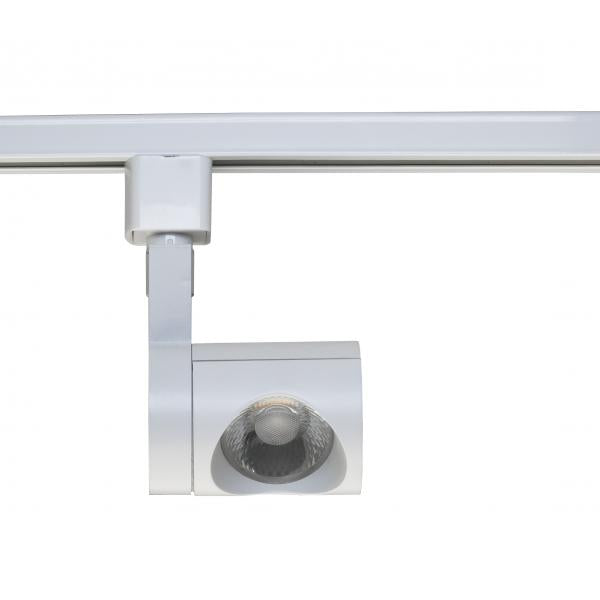 1 Light - LED - 12W Track Head - Pipe - White - 36 Deg. Beam