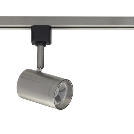 1 Light - LED - 12W Track Head - Small Cylinder - Brushed Nickel - 36 Deg. Beam