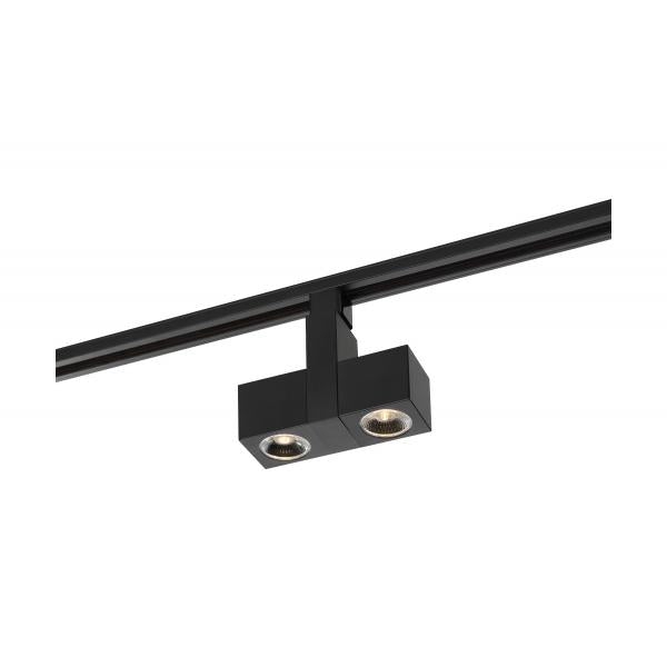 LED - 24 Watt Track Head - Dual Square - Black - 24 deg. Beam Angle