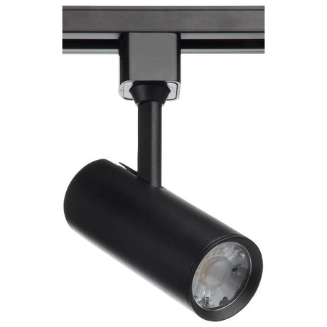 10 Watt - LED Commercial Track Head - Black - Cylinder - 24 Degree Beam Angle