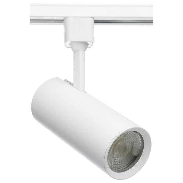 20 Watt - LED Commercial Track Head - White - Cylinder - 24 Degree Beam Angle