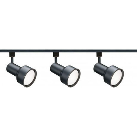 3 Light - R30 - Step Cylinder Track Kit - 4 foot Track - Black