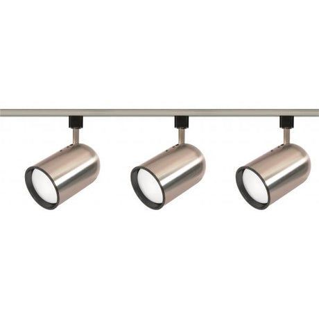 3 Light - R30 - Bullet Cylinder Track Kit - 4 foot Track - Brushed Nickel