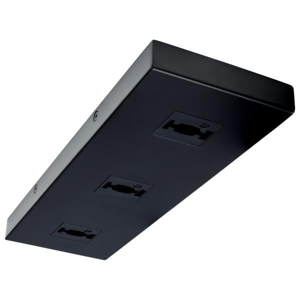 Triple Monopoint Adapter - Rectangular - Black Finish