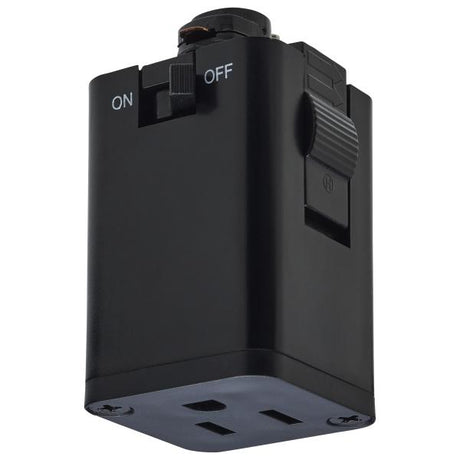 Outlet Track Adapter - Black Finish