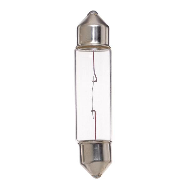 10 Watt miniature - T3 1/4 - 200 Average rated hours - Festoon base - 12 Volt