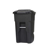 Toter 48 gal Black Polyethylene Wheeled Garbage Can Lid Included