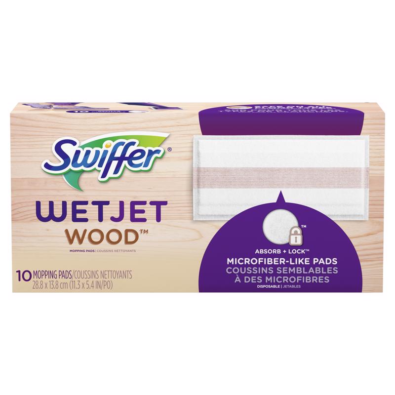 Swiffer WetJet 5.4 in. Wet Microfiber Mop Refill Pad 12 pk