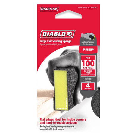 Diablo 5 in. L X 3 in. W X 1 in. 100 Grit Fine Flat Surface Sanding Sponge