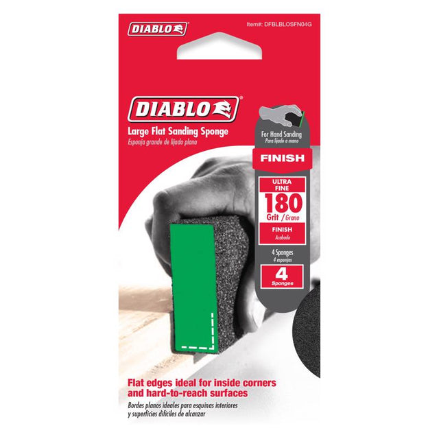 Diablo 5 in. L X 3 in. W X 1 in. 180 Grit Ultra Fine Flat Surface Sanding Sponge