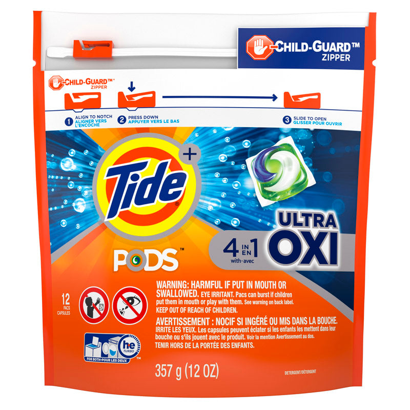 Tide Oxi Original Scent Laundry Detergent Pod 12 pk