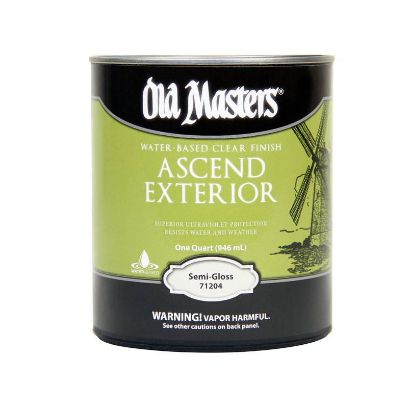 Old Masters Ascend Exterior Semi-Gloss Clear Water-Based Finish 1 qt