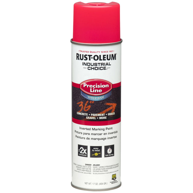 Rust-Oleum Industrial Choice Fluorescent Pink Field Marking Paint 17 oz