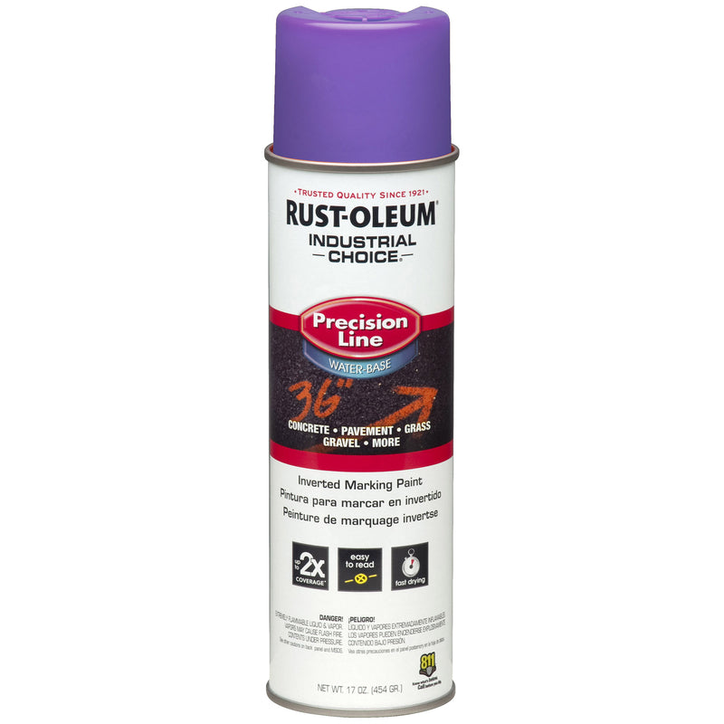 Rust-Oleum Industrial Choice Fluorescent Purple Field Marking Paint 17 oz