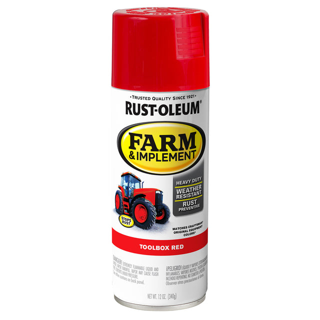 Rust-Oleum Specialty Indoor and Outdoor Gloss Toolbox Red Oil-Based Enamel Farm & Implement 12 oz