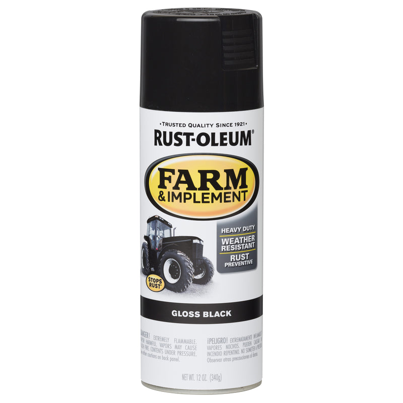 Rust-Oleum Specialty Indoor and Outdoor Gloss Black Farm & Implement 12 oz